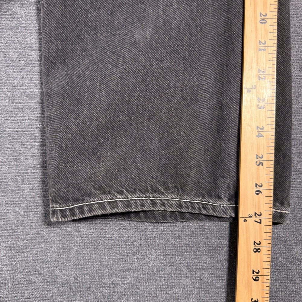 Levi's Ribcage Straight Ankle Jeans Women's 28 Black High Rise Button Fly Denim - Picture 7 of 9